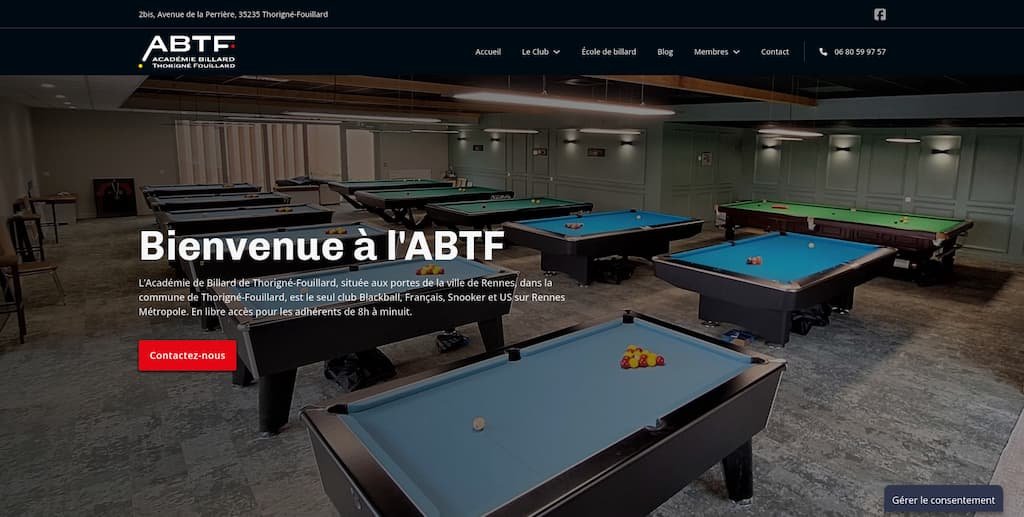 Page d'accueil abtf35.fr