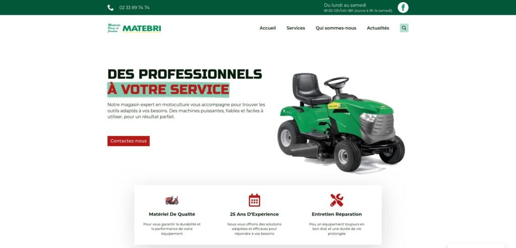 Site internet Matebri