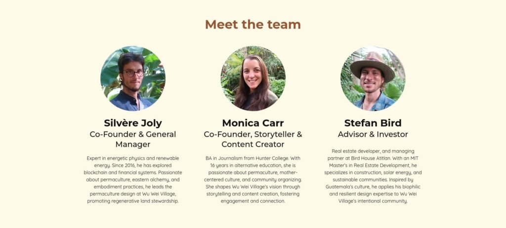 Wuwei village Meet the team